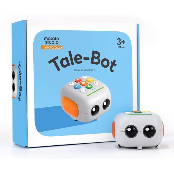 MatataStudio TaleBot Basic Robot Toy for Kids Ages 3-5, Screen-Free STEM Toys for Kids Learn to Code, Interective Learning Toys for Toddlers, Homeschool&Classrrom Pre-K, Best Gift for Boys and Girls