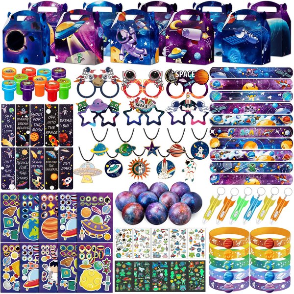 DMIGHT Space Party Favors, Outer Space Themed Birthday Decorations, Astronaut Gift Box for Kids (Space Pro)