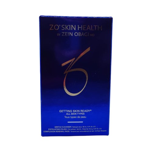 ZO SKIN HEALTH Getting Skin Ready Travel Kit incl. Gentle Cleanser 2 Fl Oz, Exfoliating Polish 0.57 Oz, 30 Complexion Renewal Pads