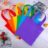 ELCOHO 30 Pieces Non-Woven Party Favor Bags 8×8 Inch Reusable Tote Bags Bulk Goodie Gift Bags Tote Treat Bags with Handles for Wedding Birthday Party