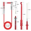 Goupchn Multimeter Automotive Test Leads Kit with Wire Piercing Clip Puncture Probes 4mm Banana Plug Extension Test Cable Set