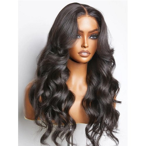 Ying Guan 250 Density Hd Lace Front Wigs Human Hair Wear and Go Glueless Wigs Human Hair Pre Plucked Lace Bleached Knots Lace Front Wig 250 Density body wave Wig 13x4 Body Wave frontal Wig 24 inch
