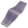 Sunny Hair Purple Tape in Hair Extensions 10Pcs Tape in Hair Extensions Human Hair Purple Hair Extensions Real Human Hair Straight Hair for Cosplay 24Inch