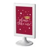Andaz Press Burgundy Maroon and Gold Glittering Graduation Party Collection, Framed Party Sign, Double-Sided 4x6-inch, Please Take One, 1-Pack, Includes Reusable Frame
