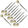 Pack of 12 pcs Makeup Mirror for Eyelash Extensions Inspection Stainless Steel Mirror