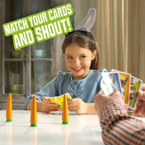 Don't Be a Donkey - Hilarious Party Game for Kids & Adults – Grab a Carrot or You Will Turn into a Donkey! – Funny Matching Card Game & Farm Animal Board Game - Quick 15 mins, Ages 6+ for 2-4 Players