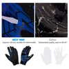 NICEWIN Football Gloves Youth Receiver Gloves for Kids, Blue1 Small