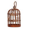 Naroote Dollhouse Miniature Bird Cage 2pcs Dollhouse Rusty Iron Bird Cage Finely Detailed for 1/12 Scale Dollhouse