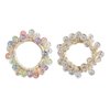 Generic 4 Pcs Pearl Hair Scrunchies, Elastic Hair Ropes Ponytail Holder Scrunchies Tightening Hairring bands Ponytail Holder Hair Accessories for Women and Girls