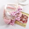 Kopida Cute Plush Bear Ear Headbands Bow Hair band, Non Slip Wash Face Headbands Elastic Bands for Women Girl