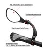 Hafny New Handlebar Bike Mirror, HD Blast-Resistant, Safe Crystal Clear Glass Mirror, Adjustable Rotatable Bike Mirror, Rearview Mirror, Bicycle Mirror, HF-M902LS-FR01