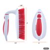 Superio Grout Brush, Dish Brush, Shower Scrubber Cleaning Brush, Stiff Bristles, Comfort Grip Handle,Red Brush Cleaner for Kitchen, Bathroom, Shower, Sink, Toilet- Vegatable Brush, Carpet Scrubber