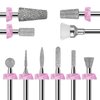 Makartt Nail Drill Bits, 10Pcs Dimond Sanding Bit Set for Nail Drill E File, 2023 Upgraded Cuticle Cleaner Nail Gel Polish Remover Tool for Acrylic Nails Manicure Nail Prep, Nail Salon Home DIY Use