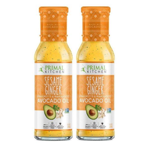 Primal Kitchen’s Sesame Ginger Vinaigrette & Marinade, 8 oz, Pack of 2