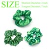 Shamrock Hair Ties Saint Patrick's Day Hair Scrunchies Green Soft Elastic Hair Bands Ponytail Holder Hair Tie Hair Accessories for Women Girls