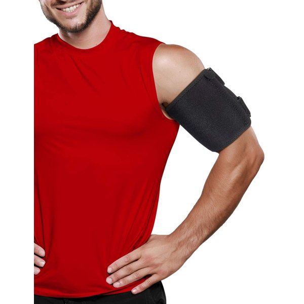 ARMSTRONG AMERIKA Bicep Tendonitis Brace, Bicep Band & Upper Arm Compression Sleeve | Triceps & Biceps Muscle Support For Upper Arm Tendonitis Pain Relief Or Bicep Strains (S/M Bicep 6 to 10")