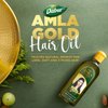 Dabur Amla Gold Hair Oil - Hair Serum with Amla Oil, Almond and Henna - Moisturizing Hair and Scalp Oil for All Types of Hair - Natural Hair Oil Treatment Products for Women (1, 300 ml)