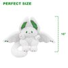 PEACH CAT Cute White Bat Bunny Plush Pillow Kawaii Bat Rabbit Stuffed Animal for Kids 16"
