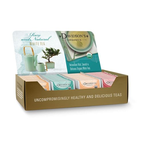 Davidson's Organics, Assorted White Teas, 100-count Individually Wrapped Tea Bags
