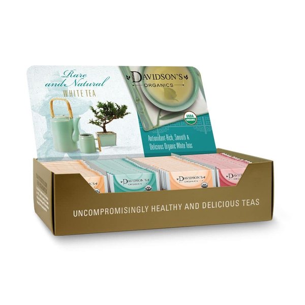 Davidson's Organics, Assorted White Teas, 100-count Individually Wrapped Tea Bags