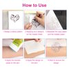 Yangna Tattoo Practice Skin with Transfer Paper, 10Pcs Tattoo Fake Skin and 20Pcs Tattoo Transfer Paper