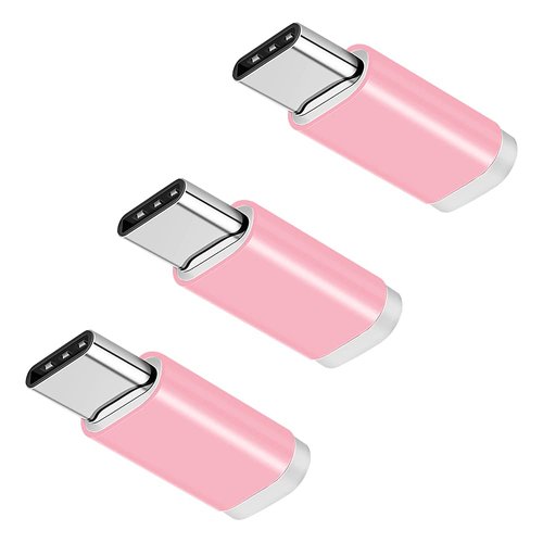 3PCS High Efficiency Easy to Use Premium Micro USB Female to USB C Adapter Compatible with USB Type C Devices,Such as Cellphone,Tablet,PC