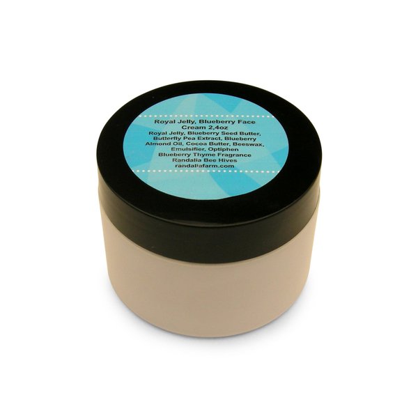 Royal Jelly, Blueberry, Butterfly Pea Face Cream, 4oz Randalia Bee Hives