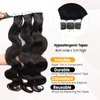 Tape in Hair Extensions Human Hair, Body Wave Real Human Hair Pieces 50G/Set 20pcs Double Sided Tape in Extensions for Black Women Adhesive Glue in Extensions 20inch