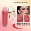 Liquid Blush Makeup, Soft Cream Liquid Blush Makeup Wand,Matte Creamy Blush for Cheeks,Cream Liquid Blush, Natural-looking, Smudge Proof, Long Lasting, Blendable Blush Stick Cosmetics (03#)