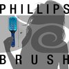 Phillips Brush Hot Styler Maxi Metal Vented Hair Brush for Blow Drying & Styling, Anti-Static Ball Tipped Nylon Bristles – Rubber Ergonomic Handle