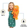 14" Orange Monster, Hand Puppet