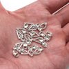 SILPECWEE 20pcs Nail Rhinestone Glass Nail Crystal 3D Nail Charms Silver Nail Jewels Heart Nail Gem Stone Diamond for Nails DIY Nail Decorations Nail Art Accessories
