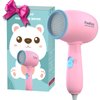 FeeKaa Kids Hair Dryer, Pink, 500 Watt, Lightweight, Gentle Heat, Safe for Kids, Anti-Scald Design