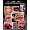 White Diamond Glitter Matte Lipstick, Gothic Shiny Lip Gloss, Sparkling High Pigment Longlasting Waterproof Smudgeproof Non-Stick Lipstick, Shimmer Lip Blam for Stage,Cosplay, Party Makeup-01