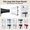 Segbeauty Universal Curly Hair Diffuser, Blow Dryer Diffuser for Wavy Natural Hair, Profession Hair Diffuser Attachment for Dryer Hairdressing Styling Tool Quick Dry Adjustable 1.65-3.15 Inch Nozzle