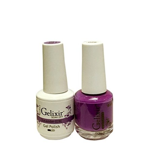 Gelixir matching color & nail lacquer Lavender -028