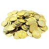 TCOTBE Pirate Gold Coins Plastic Set of 100,Play Gold Treasure Coins for Play Favor Party Supplies, Pirate Party, Treasure Hunt Game and Party Favors