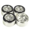 4X 2.2 Alloy Beadlock Wheel Rims w/Hubs for 1/10 RC Wraith D90 35mm Width#7