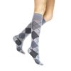 Rejuva 15-20 mmHg Graduated Compression Socks, Argyle Pattern, Men/Women
