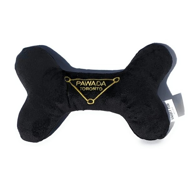 Vanity Fur Pet Shop 2-in-1 Interactive Plush Dog Toy, Stuffed Squeaky Enrichment Chew Toys, Fashion Designer Parody Dog Toy, Squeaker and Rubber Bone Inside | Pawada