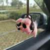 Car Rear View Mirror Pendant Lucky Piggy Hanging Ornament Auto Interior Decoration, Office Home Gardening Hanging