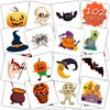 Smilinfit Halloween Temporary Tattoos for Kids, Halloween Party Favors Individually Wrapped Sheets, Halloween Birthday Party Decorations Supplies, Halloween Gifts, Goodie Bag Fillers Tattoo Stickers