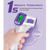 WWDOLL Thermometer for Adults Forehead Infrared Thermometer No Contact - High Caliber Sensor Digital Thermometer with LCD Display for Medical Offices, Hospitals - 4 Batteries Include