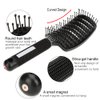 2 Pc Curved Vented Hair Brushes for Women, Eyxformula Anti Frizz Hair Detangling Brush for Long Thick Curly Hair, Paddle Blow Fast Drying Hair Detangler Wet Hair Brush Styling Tool