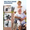 JOYTUTUS Cup Holder for Wheelchair, 2 in 1 Water Bottle Holder and Phone Bracket, Universal Drink Cup Holder for Walker, Rollator, Stroller, Scooter