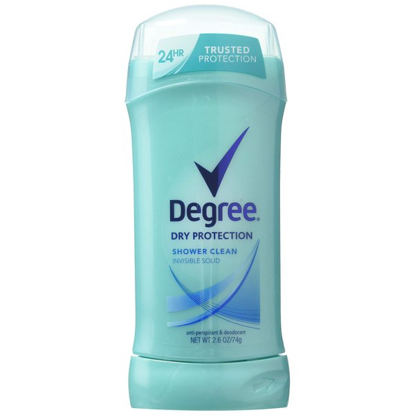 Degree Women Shower Clean Invisible Solid Anti-Perspirant & Deodorant 2.6 oz (Pack of 6)