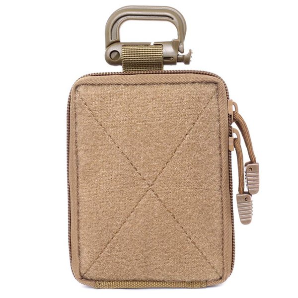 Usuit Tactical Molle First Aid Pouch - Military Mini Size EDC Utility Pouch Bags Medical Organizer Storage Pouch Waist Pack (Khaki)