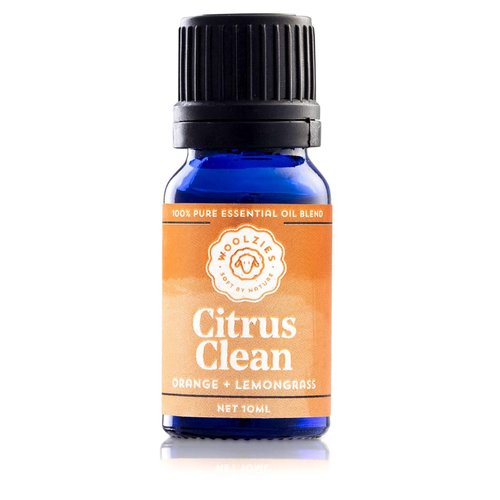 Woolzies 100% Pure & Natural Citrus Clean Essential Oil Blend |Orange & Lemongrass Therapeutic Grade | Use with Wool Dryer Balls or Oil Diffuser 1 Fl OZ (0.33 Fl Oz)