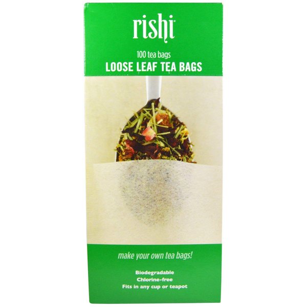 RISHI Natural Fiber Tea Filters, 100 CT