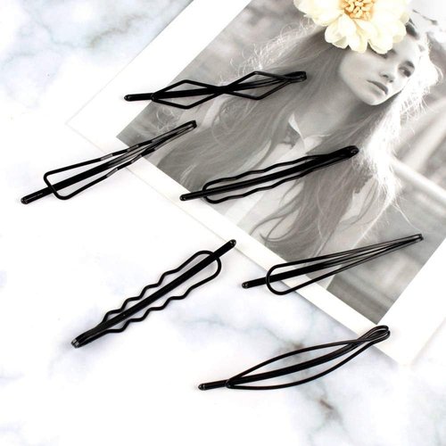 12Pcs Black Vintage Hair Pins Mini Bobby Pins Fashion BB Clip Invisible Bangs Clip Small Bobby Pins for Women and Girls Hair Styling Pins，Hair Accessories